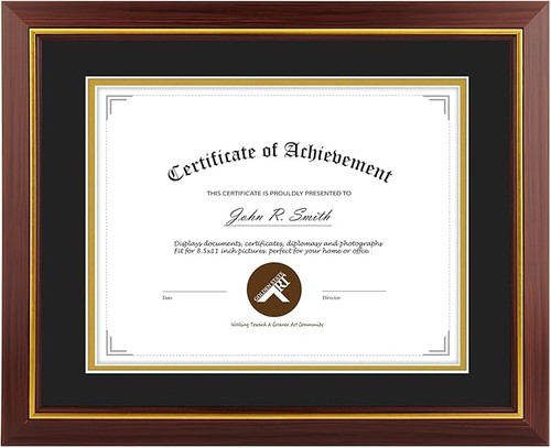 11x14 black gold - black, diploma