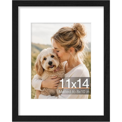 11x14 black matted picture - 11x14,